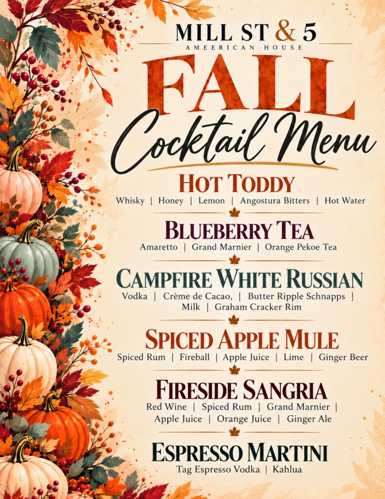 Autumn Cocktail Menu with Pumpkins and Foliage (2)