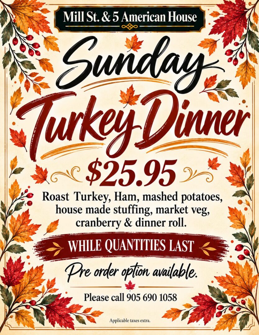 Autumn Sunday Turkey Dinner Poster