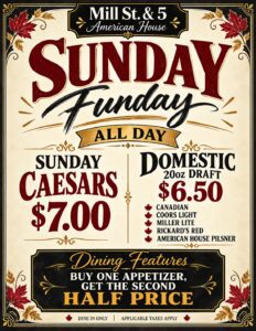 Vintage Sunday Funday Pub Poster (1)
